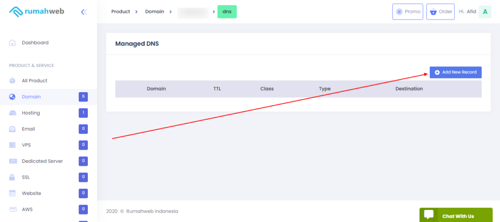 Cara Konfigurasi DNS Record pada Domain