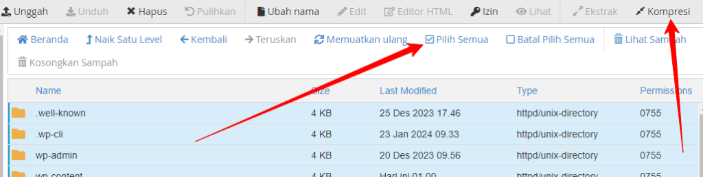 Cara Backup Data WordPress di cPanel Tanpa Plugin